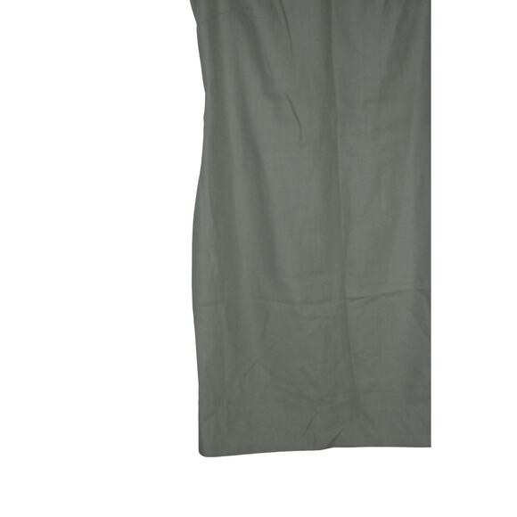 Izzac M. army Green Wool Dress size 8 - Picture 4 of 5